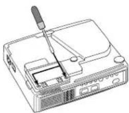 HITACHI CPX275W - Replacing the Lamp - 2