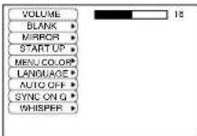 HITACHI CPX275W - No Signal Menu - 1