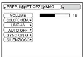 HITACHI CPX275W - Menu Opzioni - 1