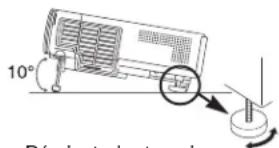HITACHI CPX275W - Ajuste do ângulo - 3