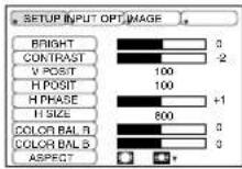 HITACHI CPX275W - Setup Menu - 1