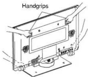 HITACHI CMP420V2 - Caution when moving the main unit - 1