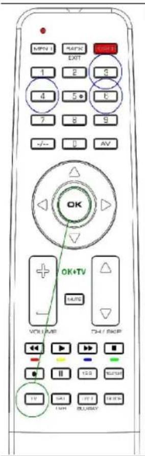 TITAN UR 1300 - Laitekohtaisen koodin asettaminen (esim. TV:n - 1