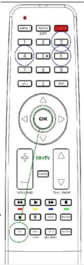 TITAN UR 1300 - Exemple : réglage de la télécommande pour un téléviseur Panasonic - 1