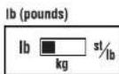 TANITA BF679W - SWITCHING THE WEIGHT MODE Note: For use only with modes containing the weight mode switch - 1
