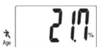 TANITA BF522 - CALCUL DU TAUX DE GRAISSE CORPORELLE - 6