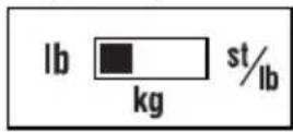 TANITA BC585F - SWITCHING THE WEIGHT MODE Note: For use only with models containing the weight mode switch - 1