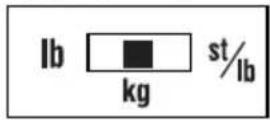 TANITA BC585F - SWITCHING THE WEIGHT MODE Note: For use only with models containing the weight mode switch - 2