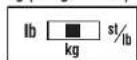 TANITA InnerScan BC573 - COMMUTATION DU MODE POIDS - 2