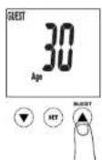 TANITA InnerScan BC533 - GASTSTAND OROGRAMMEREN - 1