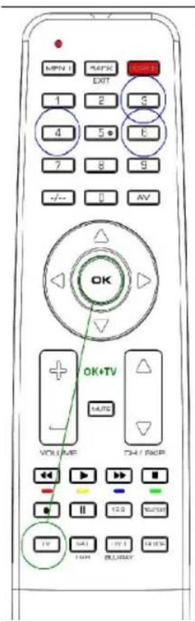 TITAN UR 1250 - Przyklad: ustawienie pilota dla televizora marki   Panasonic: - 1