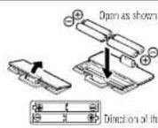 TANITA UM080 - Inserting the Batteries - 1