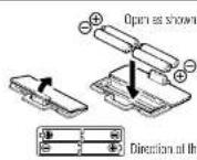 TANITA UM071 - Inserting the Batteries - 1