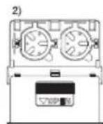 TANITA InnerScan BC583 - Insertion des piles - 2