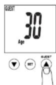 TANITA InnerScan BC553 - PROGRAMMATION DU MODE INVITE - 1