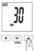 TANITA InnerScan BC551 - GASTSTAND PROGRAMMEREN - 1