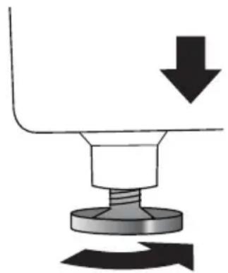 HAIER HLTD600ACW - ÉTAPE 4 - NIVELLEMENT DE LA SÉCHEUSE - 2
