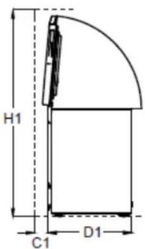 Klarstein 10029353 - Abmessungen - 2