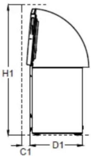 Klarstein 10029353 - Dimensiones - 2