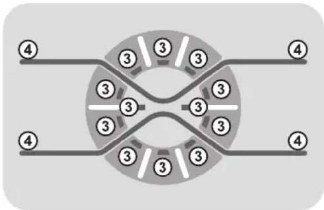 HOOVER DMP 413AIW3180 - 2) Boutons de SELECTION D'UN PROGRAMME - 1