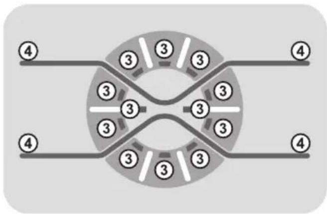 HOOVER DMP 413AIW3180 - 2) PROGRAMAUSWAHLTASTEN - 1