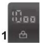 HOOVER DMP 413AIW3180 - 1) KONTROLKA BLOKADY DRZWICZEK - 1