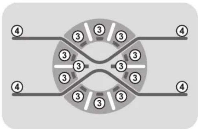 HOOVER DMP 413AIW3180 - 2) Tasti SELEZIONE PROGRAMMA - 1
