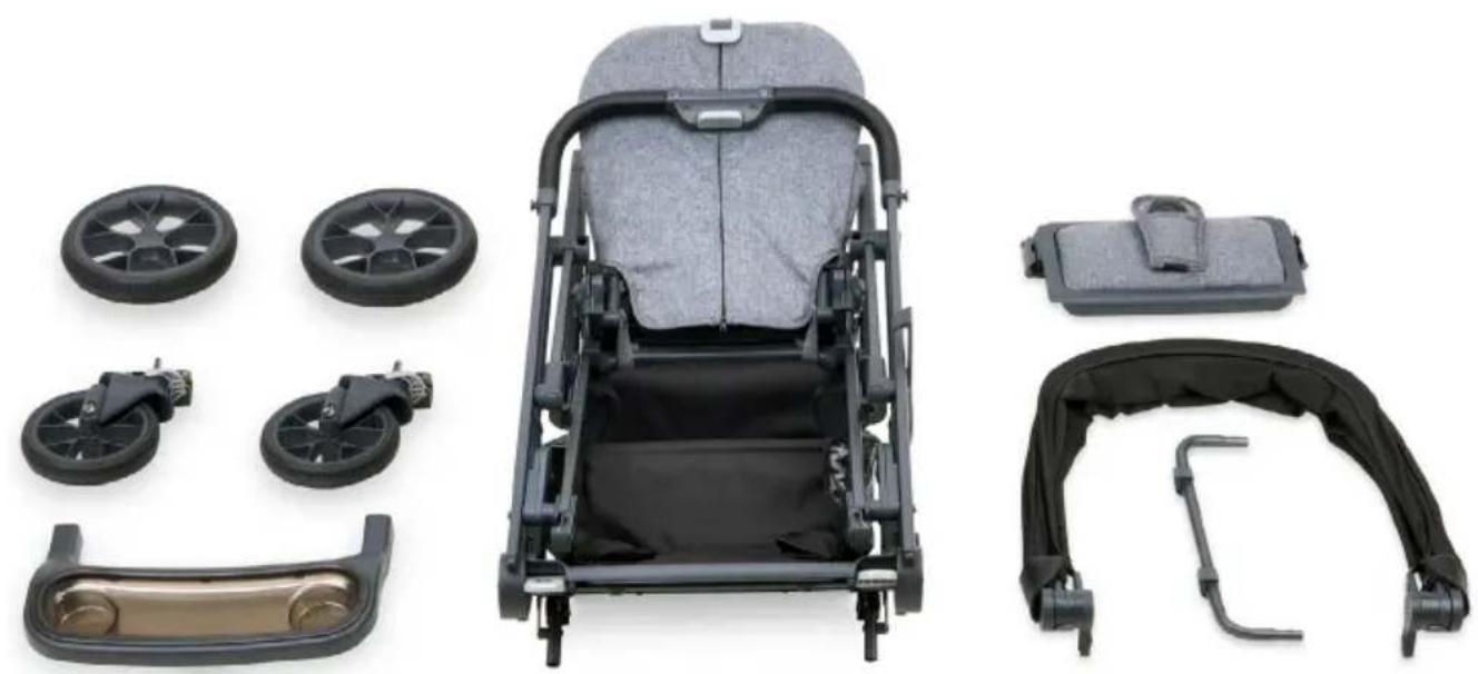 Joovy Caboose S - 部品リスト - 2