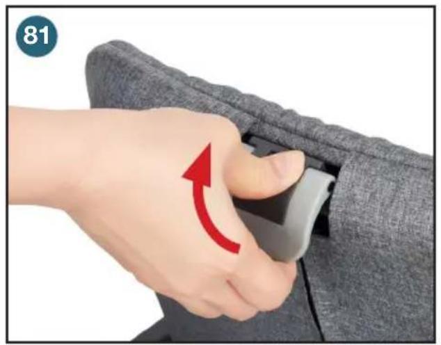 Joovy Caboose S - 시트에 아동을 앉혀서 고정시키기 - 4