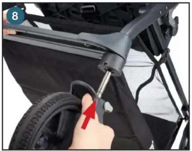 Joovy Caboose S - Installing/Removing the Front Wheels - 1