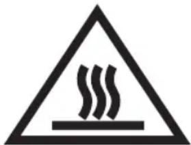 Beper 90.890 - The accessible surface may be hot while working - 1