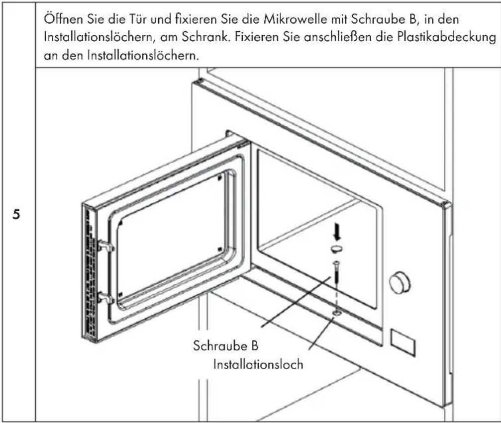 Klarstein 10032591 - Installation der Mikrowelle - 3