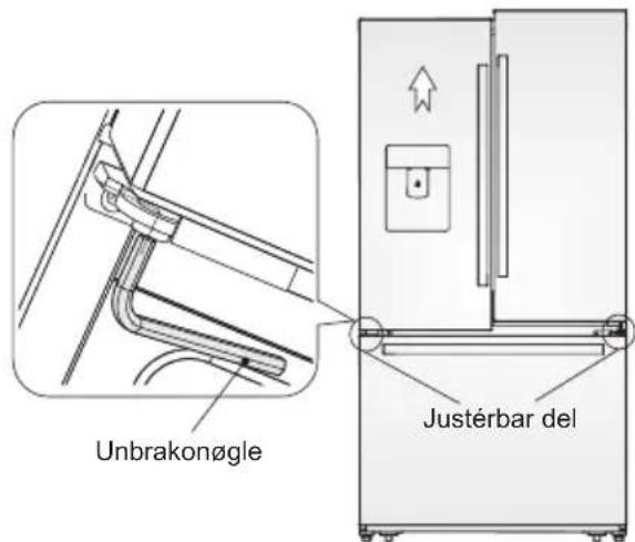 AEG RMB96719CX - Justering af lågern - 1