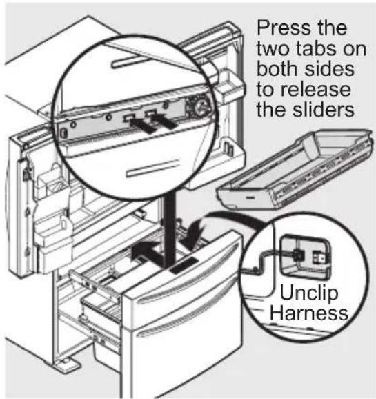 AEG RMB96719CX - To remove the MultiSwitch/MultiChill drawer - 1