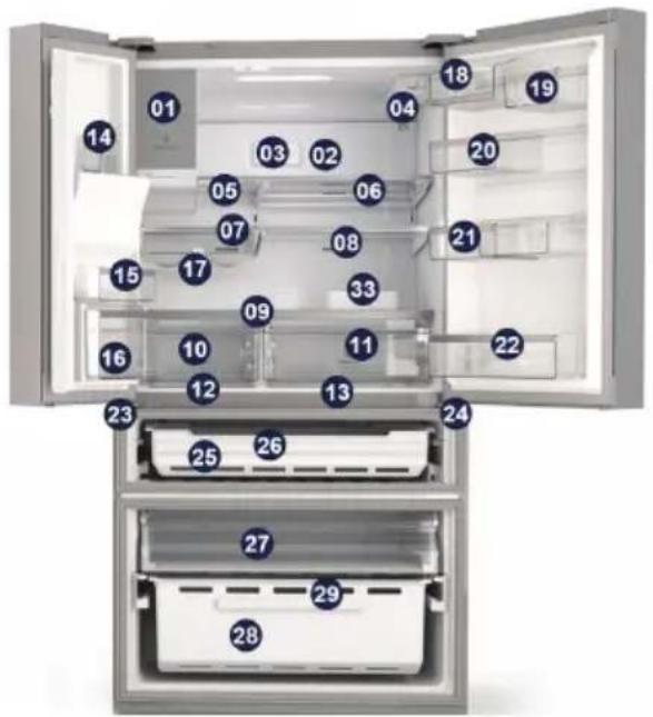 AEG RMB96719CX - BESCHRIJVING VAN HET APPARAAT - 1