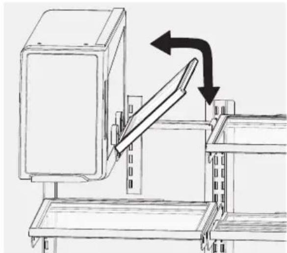 AEG RMB96719CX - Pour régler une clayette rabattable : - 1