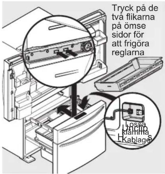 AEG RMB96719CX - Följ anvisningarna nedan för ta bort MultiSwitch/MultiChill-lådan - 1