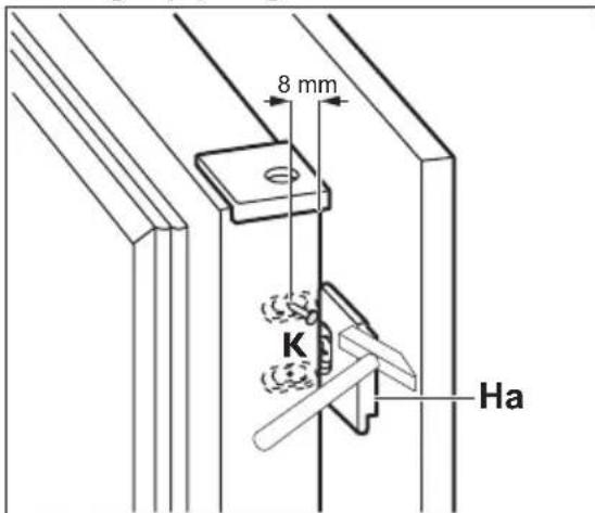 ELECTROLUX FI2212NDV - Wechseln des Turanschlags - 16