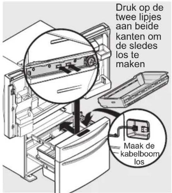 AEG RMB96716CX - De MultiSwitch/MultiChill-lade verwijderen - 1