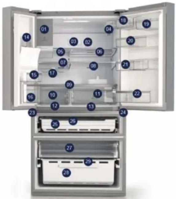 AEG RMB96716CX - BESKRIVELSE AF APPARATET - 1