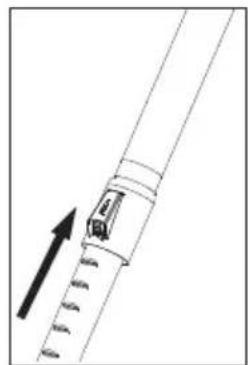 GRUNDIG VCC 7750 A - Insérer/retirer le tube télescopique - 1