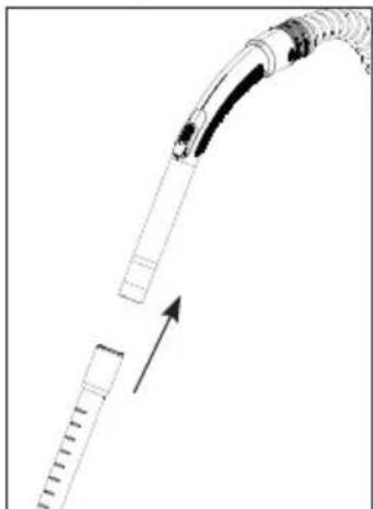 GRUNDIG VCC 7670 A - Attaching/removing the telescopic tube - 1