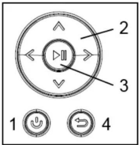 INTENSO 9.7" Media Designer - 1) Boutons à l'arrière de l'appareil - 1