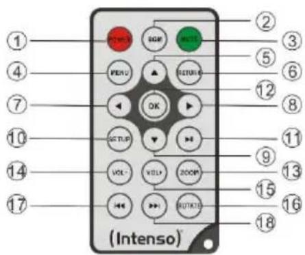 INTENSO 9.7" Media Designer - 2) Controle remoto - 1