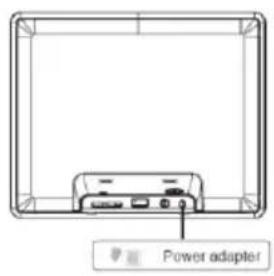 INTENSO Media Performer - 1) Connect and switch on the digital photo frame - 1