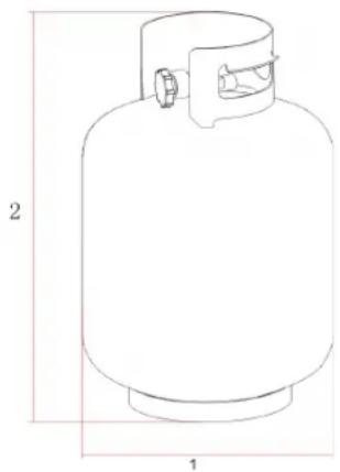 Jamie Oliver Pro 6 Deluxe - GASFLASCHE - 1