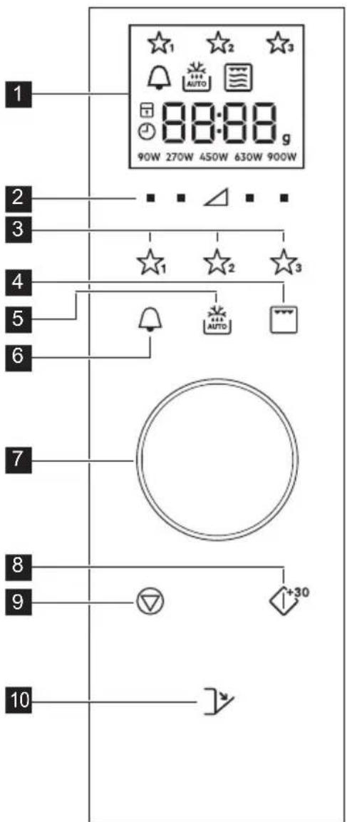 AEG MBE2657DEM - Pannello di controllo - 1
