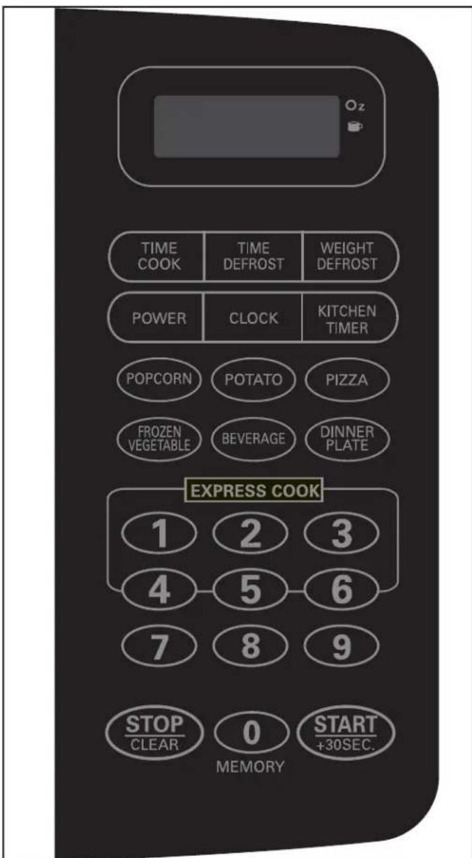 DANBY DMW11B1BBSDB - CONTROL PANEL - 1