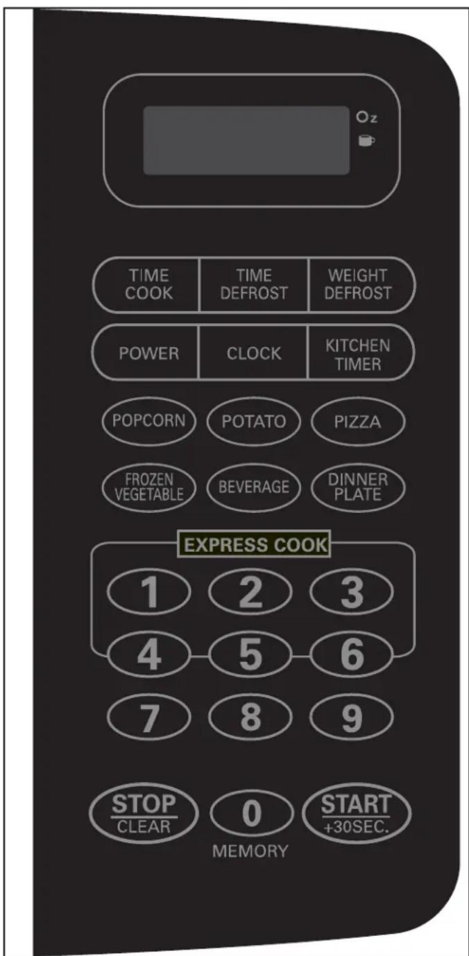 DANBY DMW11B1BBSDB - PANEL DE CONTROL - 1