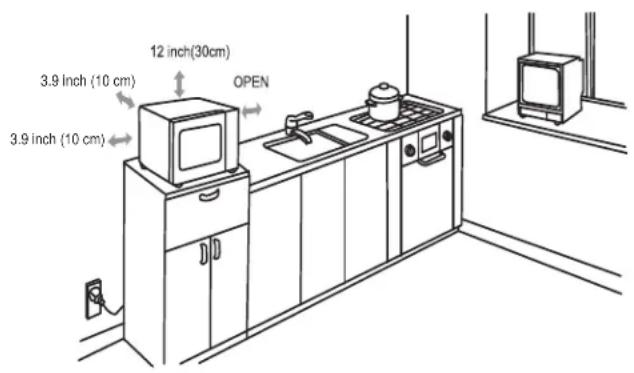 DANBY DMW14A4SDB - COUNTERTOP INSTALLATION - 1